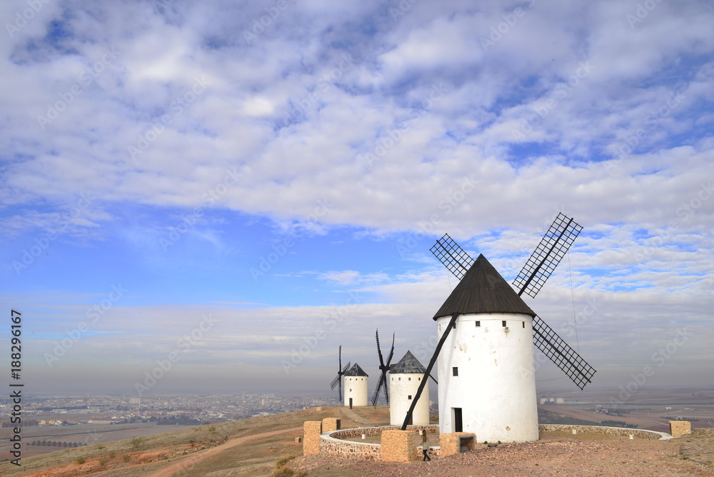 windmills Campos de Criptana land of Don Quixote de la Mancha, Ciudad Real