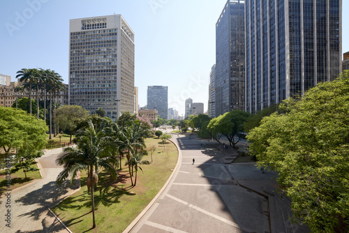 Anhangabau valley at Sao Paulo city. © Cifotart