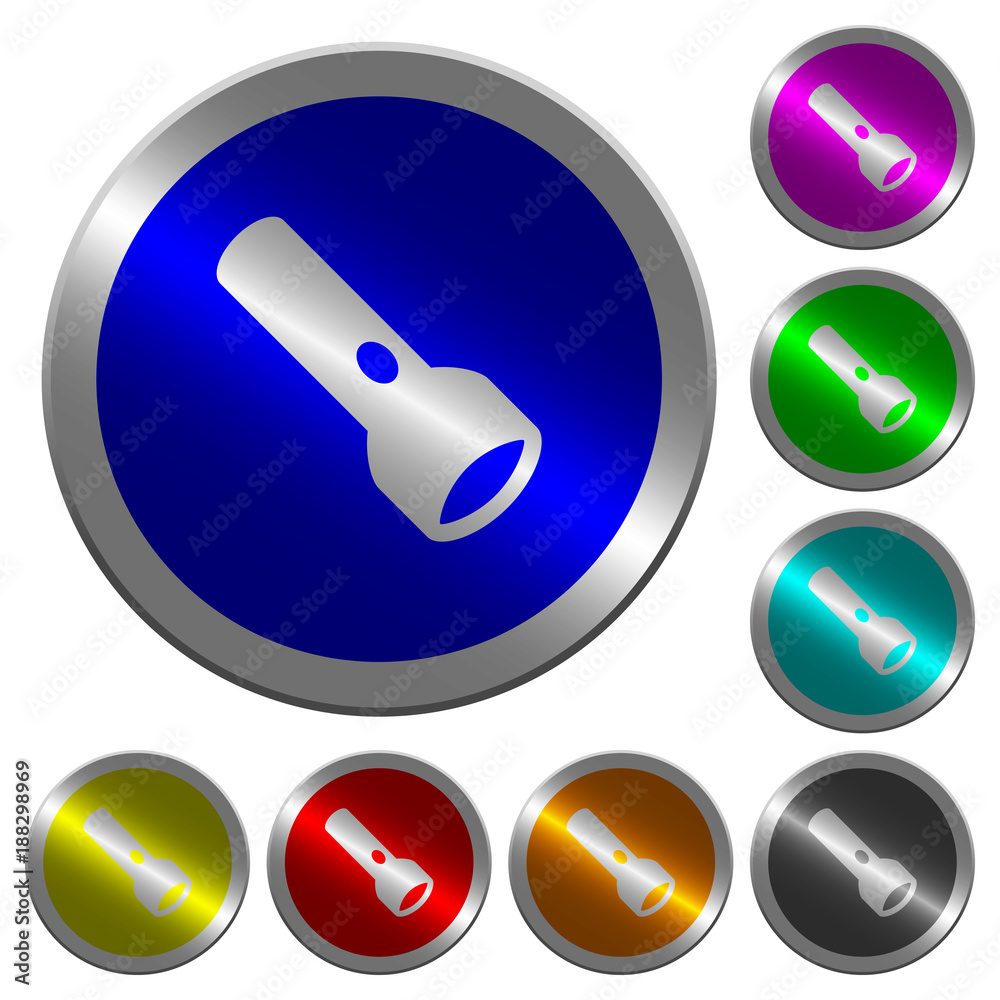 Flashlight luminous coin-like round color buttons Flashlight luminous coin-like round color buttons