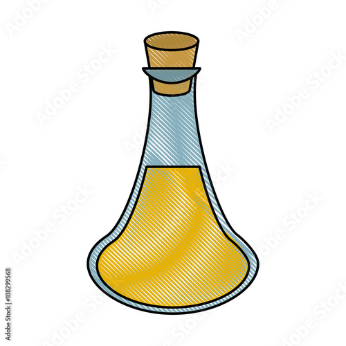 Spa oil massage bottle icon vector illustration graphic design