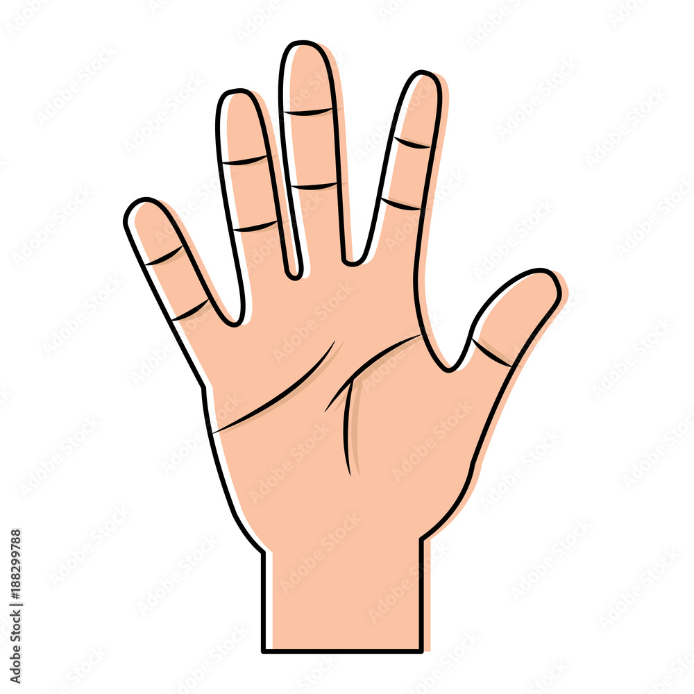 open hand gesture icon image vector illustration design open hand gesture icon image vector illustration design