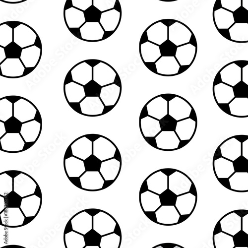 soccer ball equipment seamless pattern vector illustration