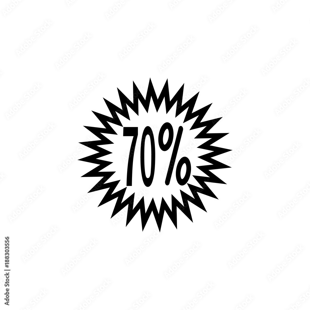sign advertising discounts. Elements of advertising signs Icon. Premium quality graphic design. Signs, outline symbols collection, simple icon for websites, web design, mobile app