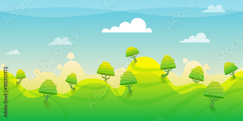 Green Valley Background