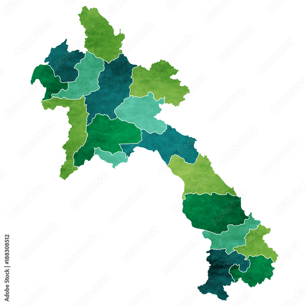 ラオス　地図　国　アイコン