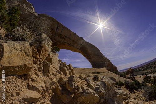 natural arch in the desert