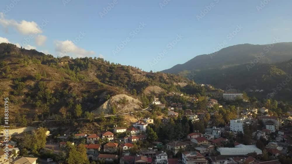 Beautiful panoramic view from mountain in Cyprus Beautiful panoramic view from mountain in Cyprus