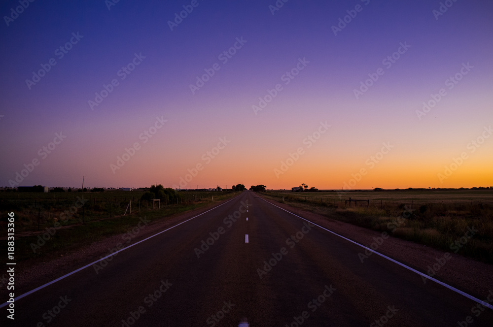 Long road into the horizon