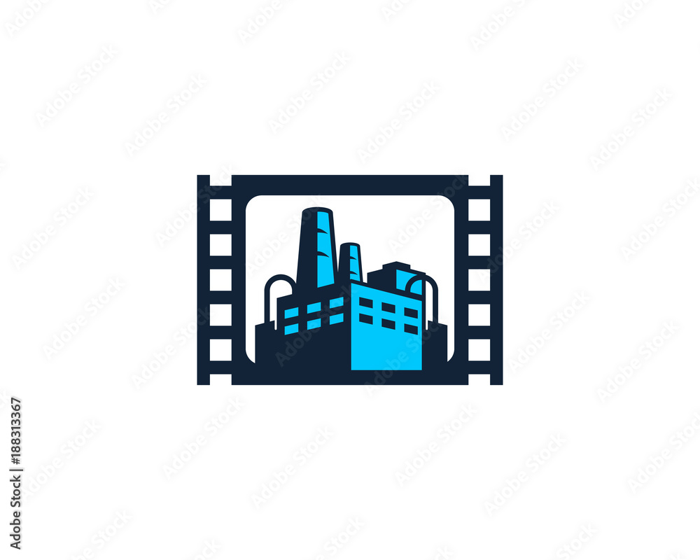 Obraz premium Film Factory Icon Logo Design Element