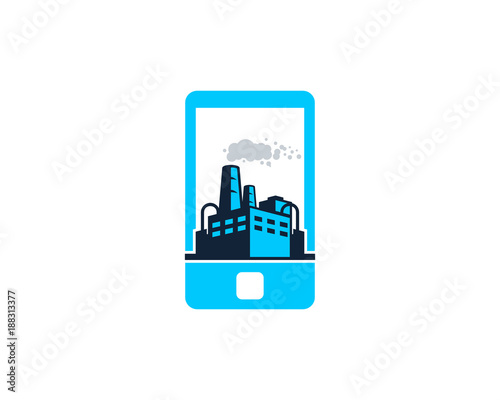 Phone Factory Icon Logo Design Element