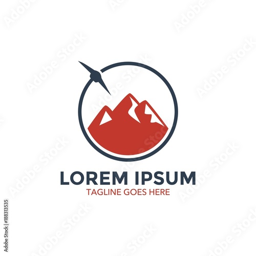 Mining company logo related. vector. editable