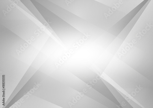 Abstract geometric white and gray color on background with copy space, vector illustration