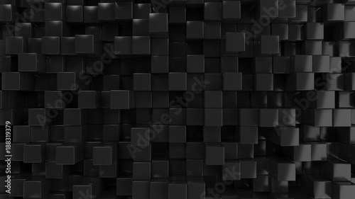 Wall of black cubes © GooD_WiN