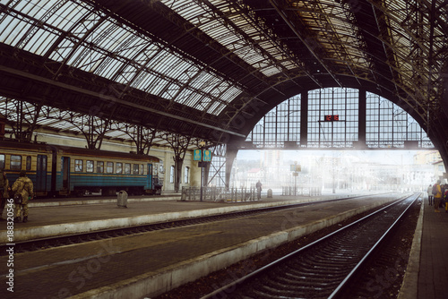 empty railway station