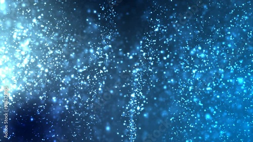 4K Abstract dark background with particle and lighting element for cyber futuristic concept with grain processed