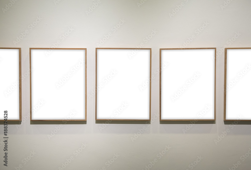 Empty wooden picture frames Empty wooden picture frames