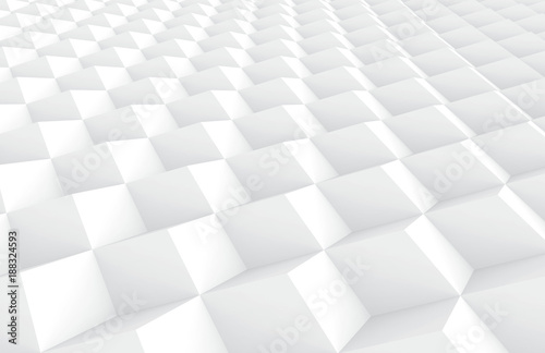 Photos White tilt cubes background