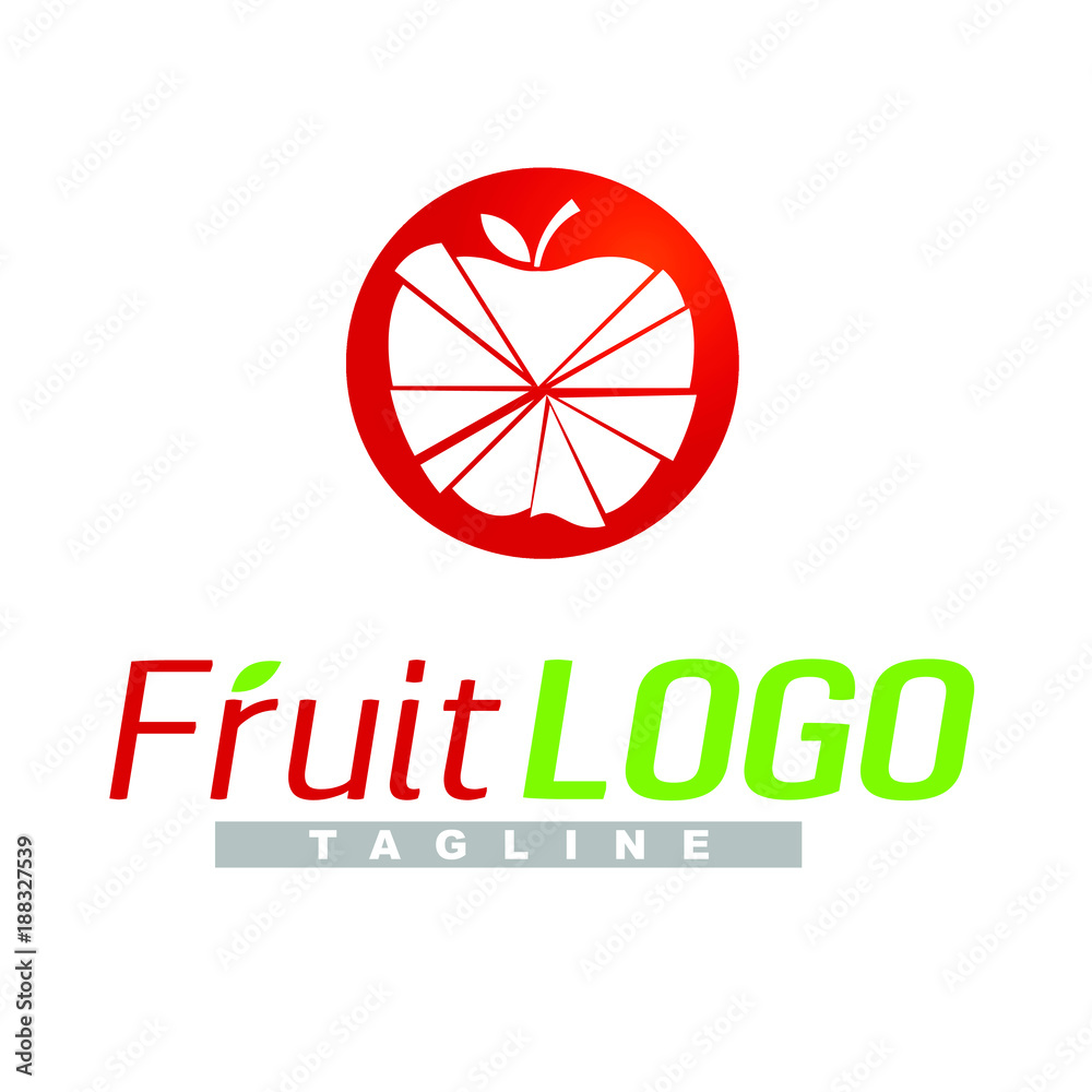 fruit vector logo fruit vector logo