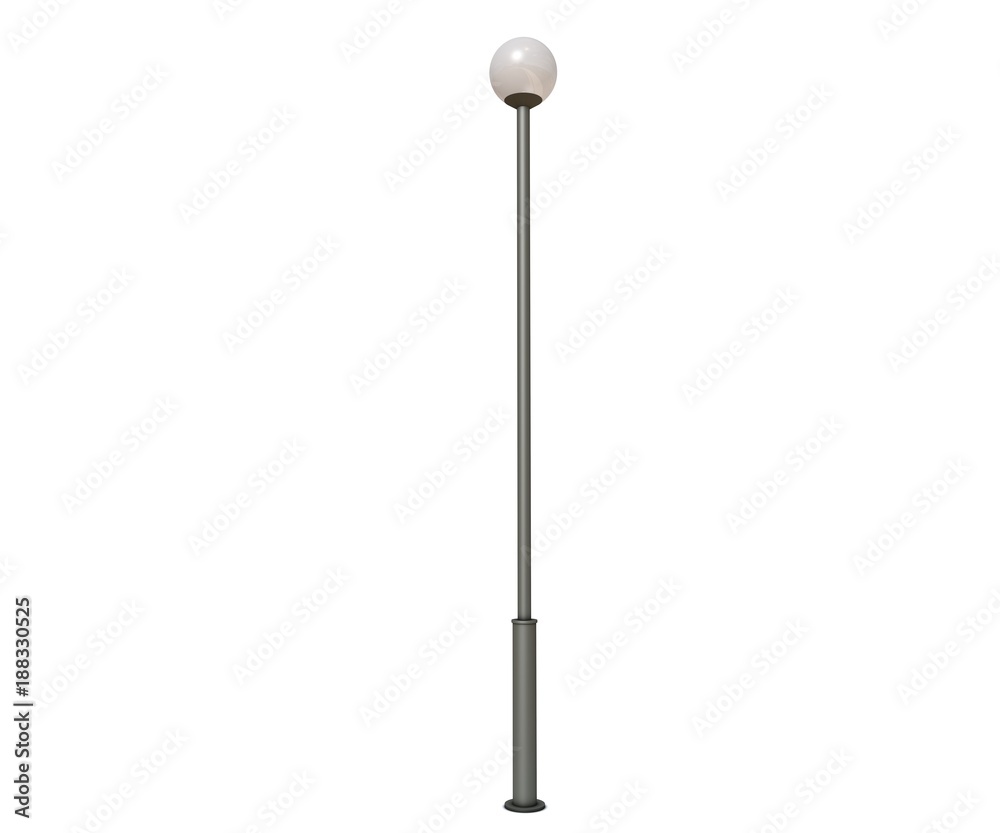Lighting pole with lamp Lighting pole with lamp