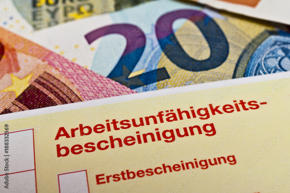 Obraz premium Krankenschein