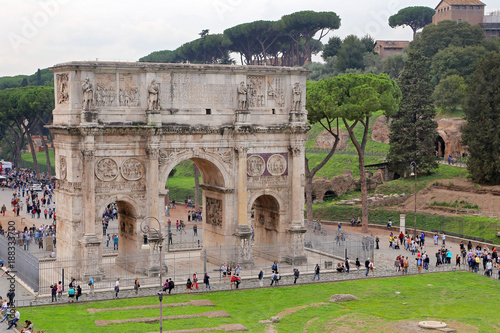 ROMA, ITALY - 01 OCTOBER 2017: Arch of Constantine, Rome. photo