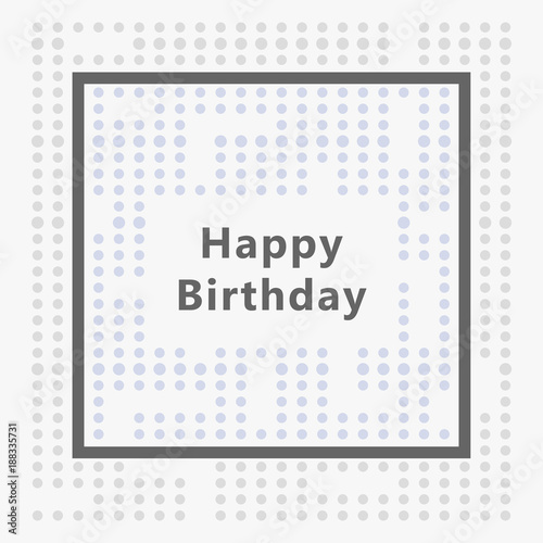 Happy birthday card. Minimaliste design