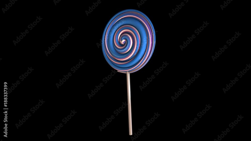 Seamless animation of a lollipop isolated with alpha channel. Seamless animation of a lollipop isolated with alpha channel.