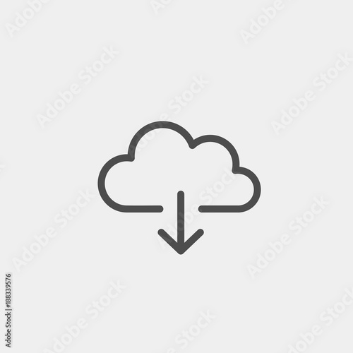 Download flat vector icon