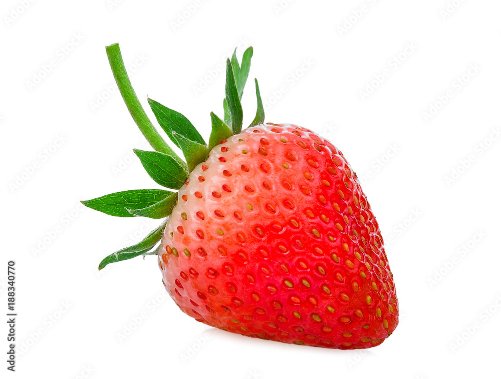 whole of red strawberry isolated on the white background whole of red strawberry isolated on the white background