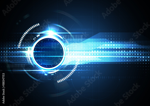 Technological future connection abstract background vector