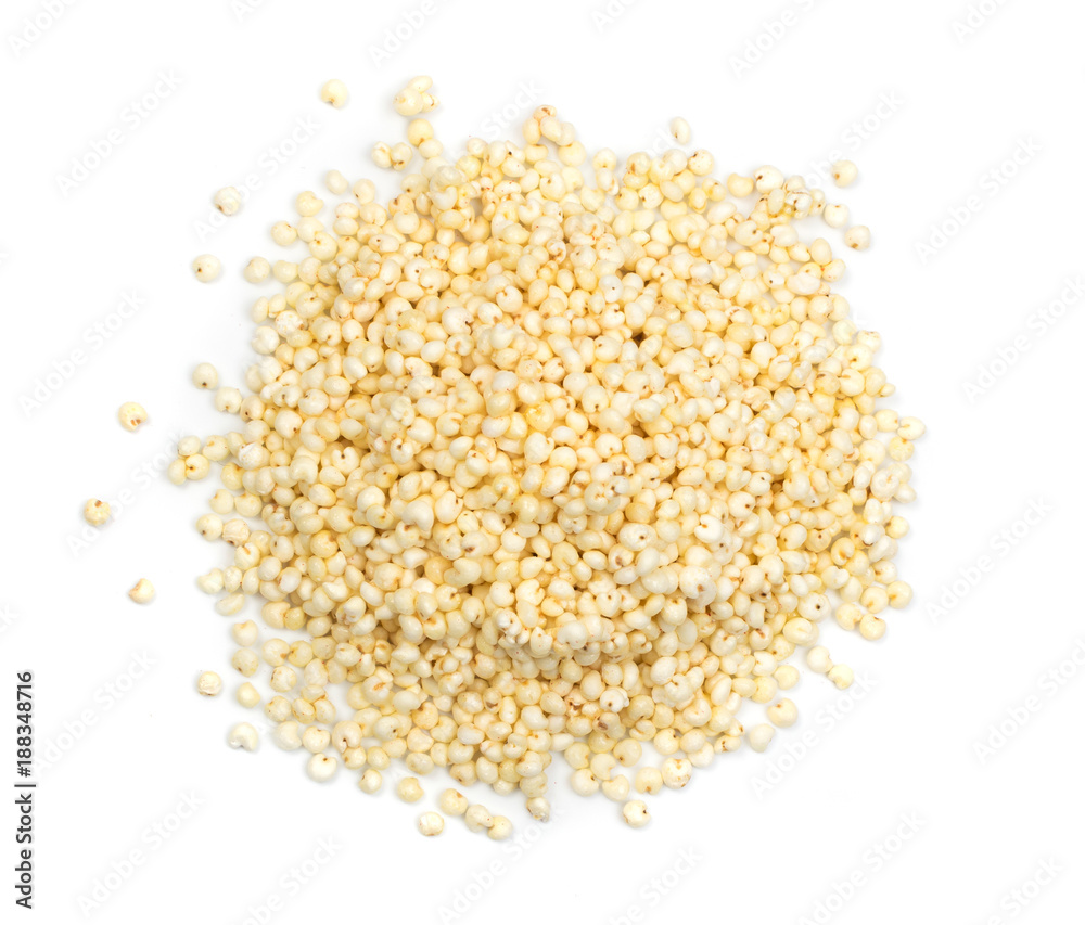 Heap of Puffed Millet Isolated Heap of Puffed Millet Isolated