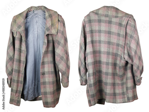 Old ragged woolen coat of my grandmother.