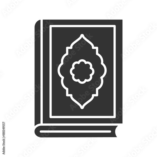 Quran book glyph icon