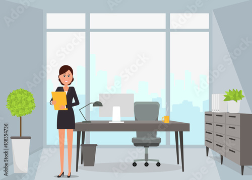 Girl in the office