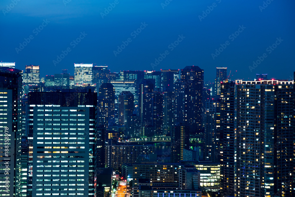 Cityscape view of Tokyo Japan