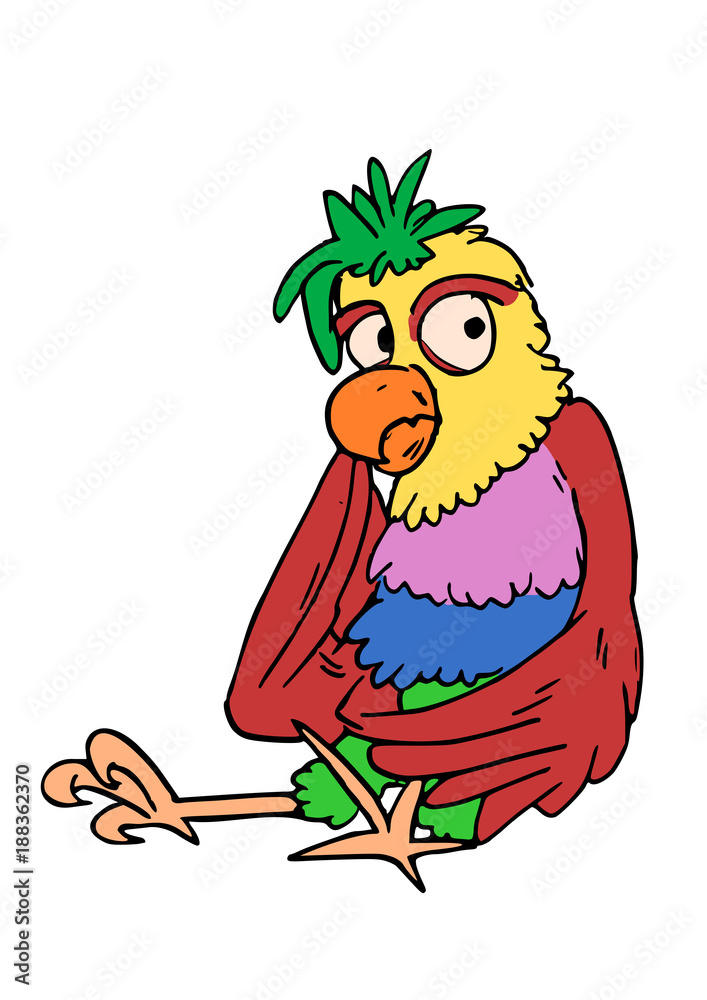kleurige vogel