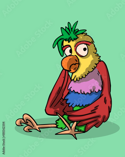 kleurige vogel