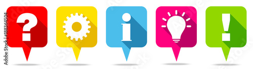 Speechbubbles Question, Work, Information, Idea & Answer