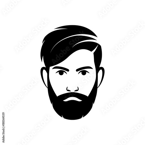 Bearded hipster man