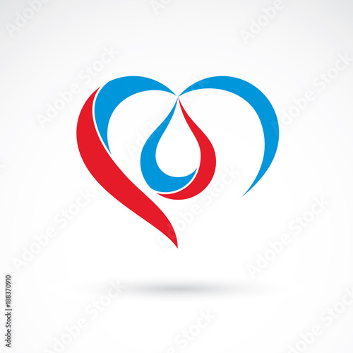 Vector illustration of hear...