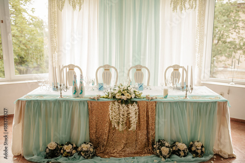Beautiful decoration for wedding ceremony eve