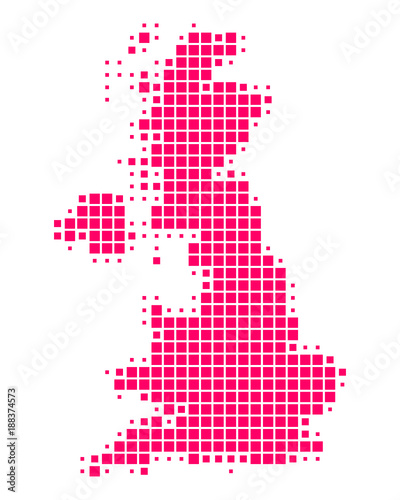 Karte von Grossbritannien