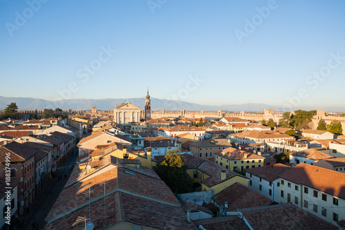 View of Cittadella, walled city in Italy © elleonzebon