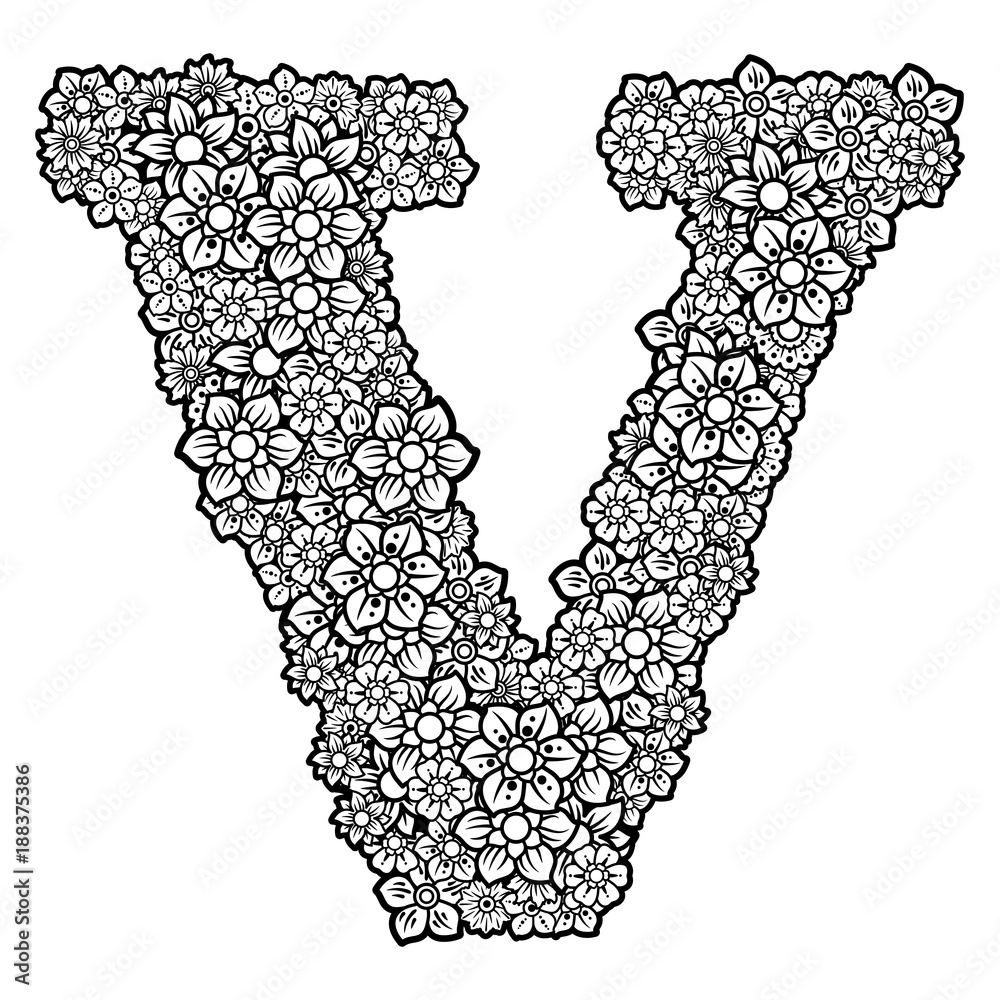 letter v clipart