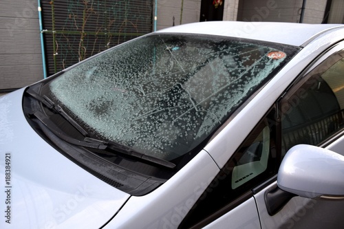 Car frozen windshield