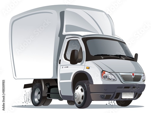 Vector Cartoon delivery truck