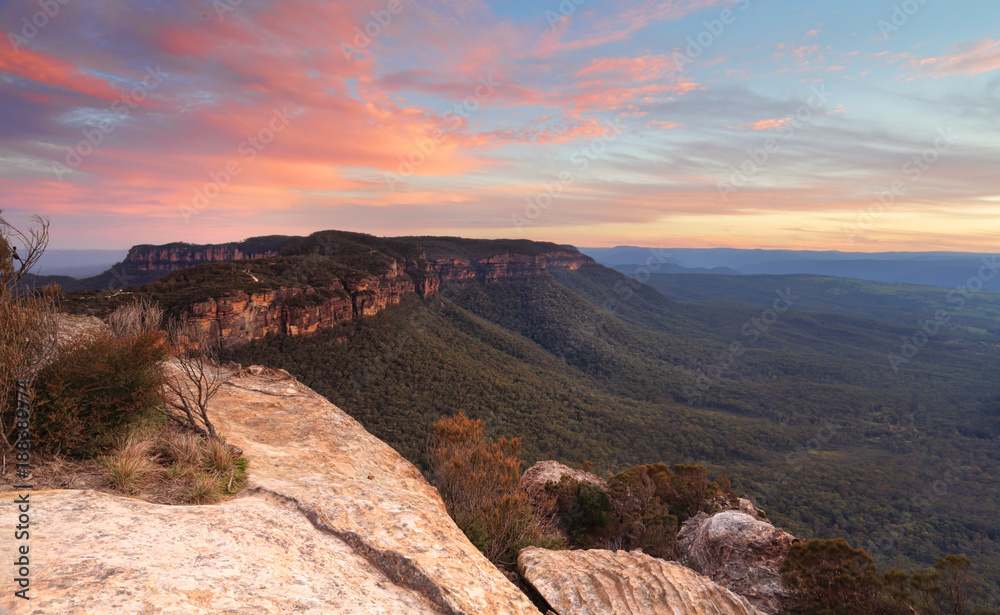 Fototapeta premium Narrowneck sunset Blue Mountains
