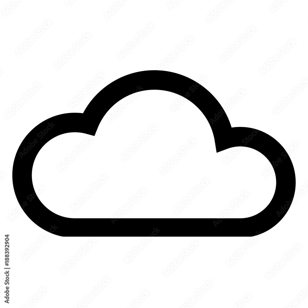 Naklejka Cloud icon flat