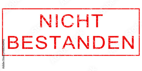 Bild auf Leinwand Nicht Bestanden Stempel