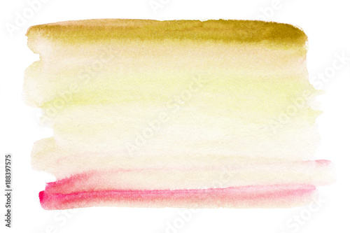 Green Abstract watercolor splash. Wet  Watercolour drop for your design.